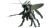Insectoid Alien Warrior Vinyl Car Decal Sticker – Waterproof & UV-Resistant 