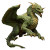 Green Fantasy Dragon Vinyl Car Decal Sticker – Waterproof & UV-Resistant 