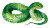 Angry Green Snake Vinyl Car Decal Sticker – Waterproof & UV-Resistant 