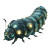 Glow Worm Illustration Vinyl Car Decal Sticker – Waterproof & UV-Resistant 