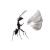Upright Black Ant Vinyl Car Decal Sticker – Waterproof & UV-Resistant 