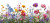 Wild Flowers Illustration Vinyl Car Decal Sticker – Waterproof & UV-Resistant 