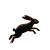 Dashing Rabbit Vinyl Car Decal Sticker – Waterproof & UV-Resistant 