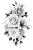 Flower Bouquet Art Vinyl Car Decal Sticker – Waterproof & UV-Resistant 