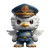 Chibi Police Egret V2 Vinyl Car Decal Sticker – Waterproof & UV-Resistant 