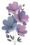 Purple Flowers Vinyl Car Decal Sticker – Waterproof & UV-Resistant 