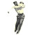 Old Black Golfer Vinyl Car Decal Sticker – Waterproof & UV-Resistant 