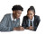 Students Researching Careers Vinyl Car Decal Sticker – Waterproof & UV-Resistant 