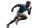 Sprinting Athlete V12 Vinyl Car Decal Sticker – Waterproof & UV-Resistant 