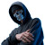 Futuristic Skeleton Mask Vinyl Car Decal Sticker – Waterproof & UV-Resistant 