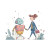 Robot And Woman V2 Vinyl Car Decal Sticker – Waterproof & UV-Resistant 