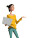 Young Teacher Laptop Vinyl Car Decal Sticker – Waterproof & UV-Resistant 