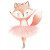 Ballet Fox Vinyl Car Decal Sticker – Waterproof & UV-Resistant 