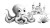 Fun Octopus Illustration Vinyl Car Decal Sticker – Waterproof & UV-Resistant 