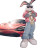 Stylish Rapper Bunny Vinyl Car Decal Sticker – Waterproof & UV-Resistant 