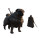 Heroic Fawn Pug Vinyl Car Decal Sticker – Waterproof & UV-Resistant 