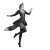 Fox Ballet Dancer Vinyl Car Decal Sticker – Waterproof & UV-Resistant 