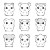Kawaii Hamster Icon Vinyl Car Decal Sticker – Waterproof & UV-Resistant 