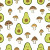 Avocado Mushrooms Vinyl Car Decal Sticker – Waterproof & UV-Resistant 