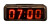 Retro Digital Alarm Clock Vinyl Car Decal Sticker – Waterproof & UV-Resistant 