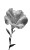 White Abstract Flower Vinyl Car Decal Sticker – Waterproof & UV-Resistant 