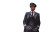 Confident Pilot Portrait Vinyl Car Decal Sticker – Waterproof & UV-Resistant 
