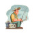 Smiling Fisherman Sticker Vinyl Car Decal Sticker – Waterproof & UV-Resistant 