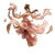 Lotus Fairy Maiden Vinyl Car Decal Sticker – Waterproof & UV-Resistant 