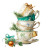 Christmas Teacup Stack Vinyl Car Decal Sticker – Waterproof & UV-Resistant 