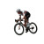 Speeding Cyclist V3 Vinyl Car Decal Sticker – Waterproof & UV-Resistant 