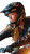 Helmeted Biker Woman Vinyl Car Decal Sticker – Waterproof & UV-Resistant 