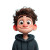 Smiling Cartoon Boy Vinyl Car Decal Sticker – Waterproof & UV-Resistant 