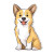 Cute Corgi Sticker Vinyl Car Decal Sticker – Waterproof & UV-Resistant 