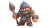 Goliath Cartoon Illustration Vinyl Car Decal Sticker – Waterproof & UV-Resistant 