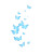 Glowing Butterflies Flight Vinyl Car Decal Sticker – Waterproof & UV-Resistant 
