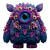 Fluffy Forest Monster Vinyl Car Decal Sticker – Waterproof & UV-Resistant 