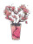 Pink Blossom Tree Vinyl Car Decal Sticker – Waterproof & UV-Resistant 