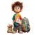 Charming Cartoon Boy V2 Vinyl Car Decal Sticker – Waterproof & UV-Resistant 