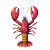 Red Striped Lobster Vinyl Car Decal Sticker – Waterproof & UV-Resistant 