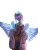 Retro-Futuristic Angel Vinyl Car Decal Sticker – Waterproof & UV-Resistant 