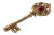 Ornate Magical Key Vinyl Car Decal Sticker – Waterproof & UV-Resistant 