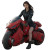 Mecha Riding Girl Vinyl Car Decal Sticker – Waterproof & UV-Resistant 