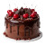 Chocolate Cherry Cake Vinyl Car Decal Sticker – Waterproof & UV-Resistant 