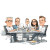 Office Caricature Vinyl Car Decal Sticker – Waterproof & UV-Resistant 