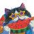 Fat Persian Cat V2 Vinyl Car Decal Sticker – Waterproof & UV-Resistant 