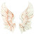 Angelic White Wings V2 Vinyl Car Decal Sticker – Waterproof & UV-Resistant 