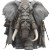 Fantasy War Elephant V2 Vinyl Car Decal Sticker – Waterproof & UV-Resistant 