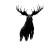 Proud Moose Illustration Vinyl Car Decal Sticker – Waterproof & UV-Resistant 
