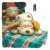 Kawaii Sleeping Dog Vinyl Car Decal Sticker – Waterproof & UV-Resistant 