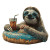 Retro Sloth Float Vinyl Car Decal Sticker – Waterproof & UV-Resistant 